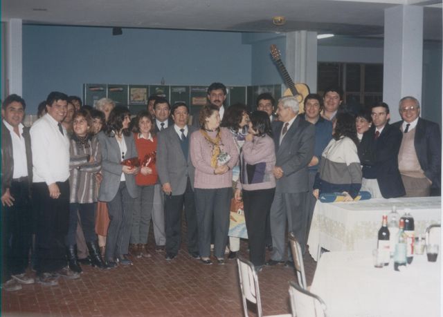 Con el Ministro Luis Varela Dallalasta y su gabinete.